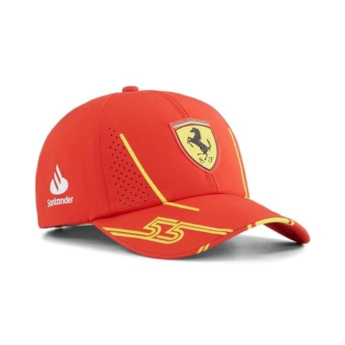 Image of PUMA Scuderia Ferrari 2024 Carlos Sainz Cap Burnt Red One Size Fits Most