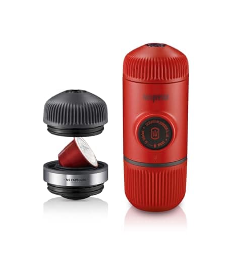 Image of WACACO Nanopresso Portable Espresso Maker with NS Adapter Bundle - NS Capsule Compatible Travel Coffee Maker Set