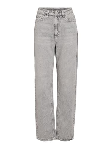 Image of Vila Kelly High Waist Jeans 36, Light Grey Denim/Detail Wash Lgd 01, 36W x 30L