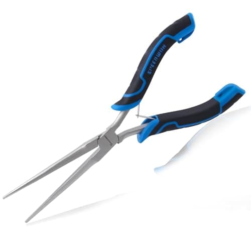 Image of SPEEDWOX Long Reach Needle Nose Pliers Thin Extra Long Needle Nose Pliers with Serrated Jaw for Jewelry Making, Bending Wire and Small Object Gripping Needle Remover Plier Work On Narrow Place