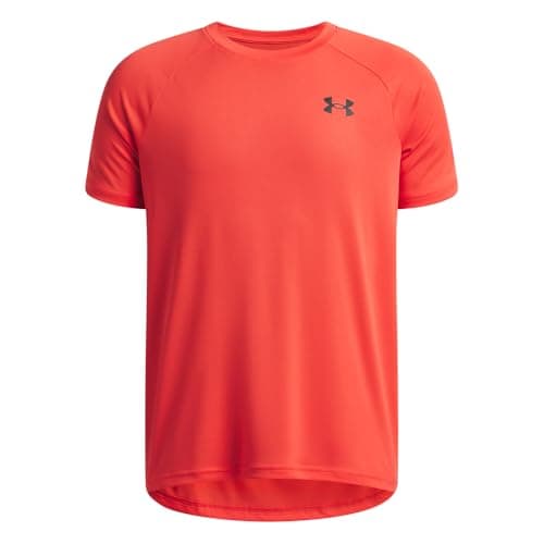 Image of Under Armour Tech 2.0 SS - Venom Red, Black - YXL