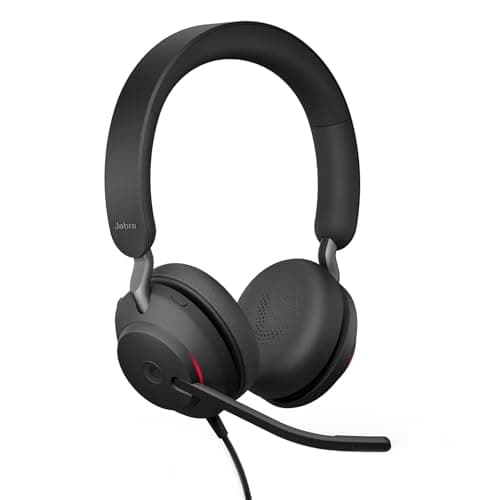 Image of Jabra Evolve2 40 SE Wired Noise-Cancelling Stereo Headset With 3-Microphone Call Technology and USB-A Cable - MS Teams Certified, Works with All Other Platforms - Black