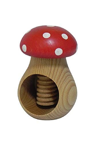 Image of Wooden World Wooden nutcracker - Toadstool - made from natural beech wood