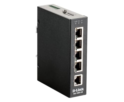 Image of D-Link 5-Port Gigabit Industrial Unmanaged Switch | 5 10/100/1000BASE-T Ports | L2 | Fanless | Plug and Play (DIS-100G-5W)