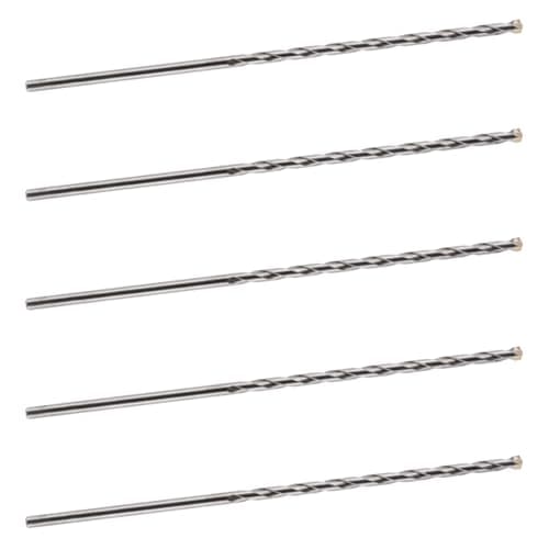 Image of 5.5mm x 200mm TCT Tipped Masonry Drill Bits (Pack Of 5) For Concrete Brick Porcelain Ceramic Tile Plastic Wood