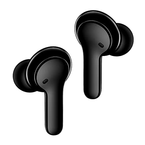 Image of Boompods Bassline Compact True Wireless Earbuds - ANC Bluetooth Earphones, 27 Hour Battery Life & Touch Controls, In Ear Headphones with ENC Microphone & Charging Case, IPX4 Water Resistant, Black