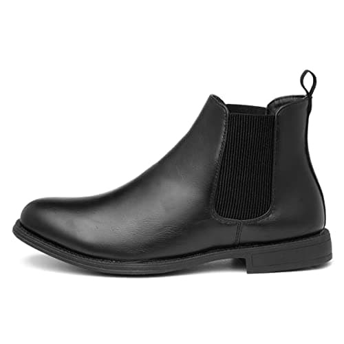 Image of Beckett Briggs Mens Black Smart Chelsea Boot - Size 7 UK - Black