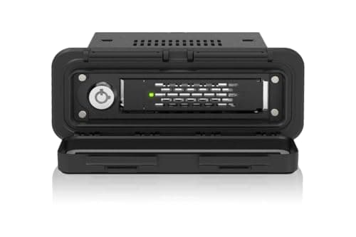 Image of ICY DOCK ToughArmor MB601V4KW-B U.2 / U.3 NVMe PCIe 4.0 SSD to SFF-8639 Mobile Rack up to 64Gbps - Full Metal with Waterproof IPX6 Front Panel