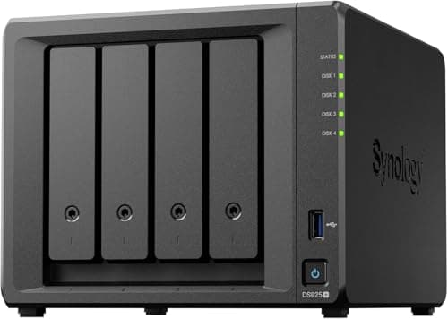 Image of DiskStation DS925+ – 4-Bay NAS with 2.5GbE, Expandable to 9 Bays, M.2 NVMe SSD Caching, High-Speed Backup, Surveillance & Collaboration, Data Storage and Management Solution Ideal for Home or Business