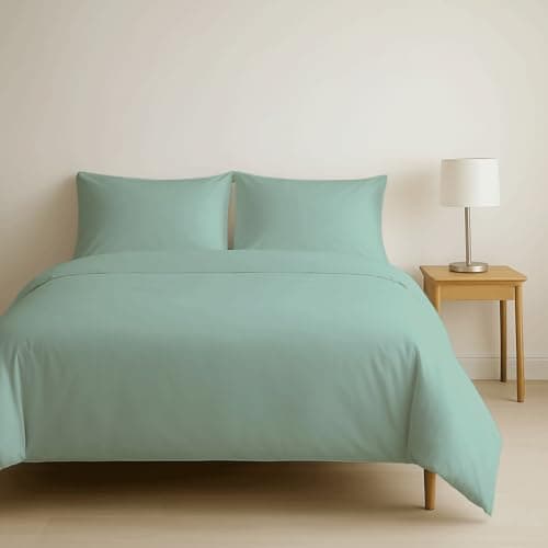 Image of Dreema Novexa King Size Duvet Cover Set | 100% Egyptian Cotton 400 Thread Count | 3 Piece Bedding Set with 2 Pillowcases | Luxury Hotel Quality Sateen Weave - Soft & Breathable (240x220cm)