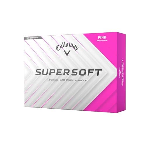 Image of Callaway Golf Supersoft Golf Ball 2025, Pink