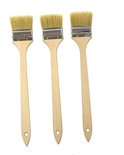 Image of POL-BRUSH Radiator Paint Brush 3pcs - Set of Long Handled Paint Brushes - Behind Radiator Paint Brush 3 pcs 2,5" /63mm