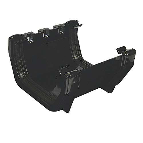 Image of FloPlast - Square Line Gutter Union Bracket 114mm Black