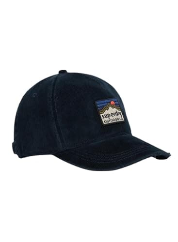 Image of Superdry Women's Corduroy Trucker Cap with Pattern, Washed Navy Cord, One Size