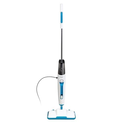 Image of Russell Hobbs Multifunctional 12-in-1 Steam Mop with 30-Second Heat-up Time, 350ml Tank, 1.5kW, 6M Cord, Detachable Handheld Design, 2x Washable Pads for Hard Floors, Carpets, Windows, Ovens RHMSM6001