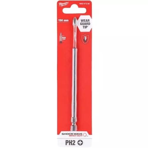 Image of Milwaukee Milw Bit PH2 150 mm Shockwave (1) 4932471565