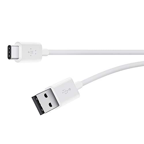 Image of Belkin USB-IF Certified 2.0 USB-A to USB Type C (USB-C) Charge Cable, White, 6 ft/1.8 m