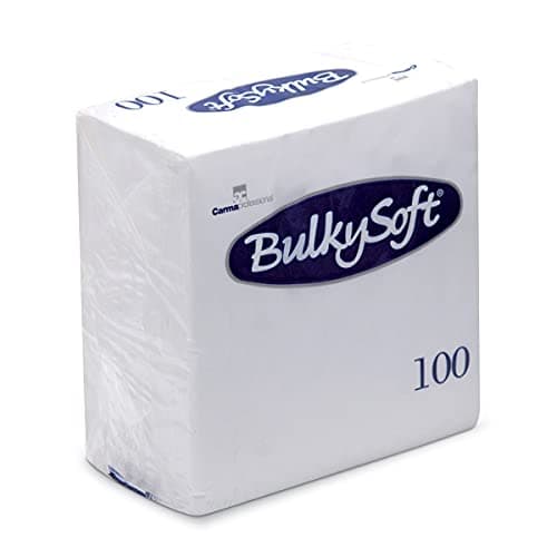 Image of Cocktail Napkins White 24cm - Pack of 100-2ply Paper Napkins, Bar Caddy Napkins