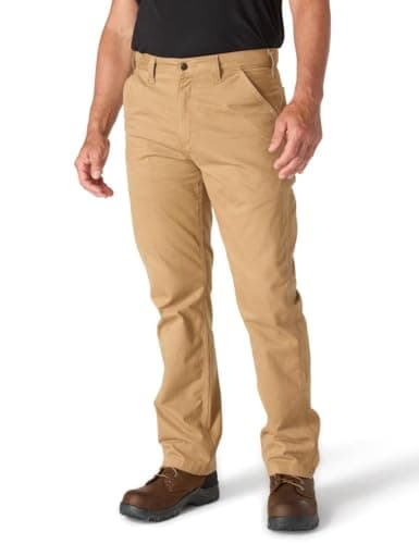 Image of Carhartt Men's Relaxed Fit Washed Twill Dungaree work utility pants, Dark Khaki, 34W 30L UK