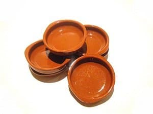 Image of Set of 6 Spanish Terracotta Tapas Dishes / Cazuelas - 18cm diameter