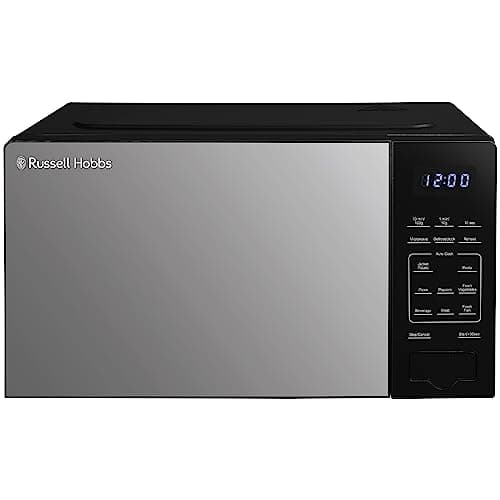 Image of Russell Hobbs Touch Control Digital Solo Microwave 20L 800W in Black with 10 Power Levels, 6 Auto Cook Menus, Defrost Control, Clock & Timer RHMT2005B