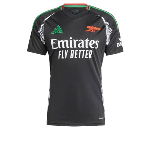 Image of adidas Mens Arsenal Away Shirt 2024 2025 Adults Black L