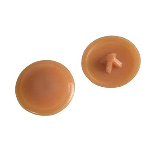 Image of ForgePack Pozi Compatible Cover Caps | No. 6-8's | Light Brown, Plastic | Pack 50