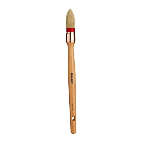 Image of ProDec 18mm Trade Professional Pointed Pure Bristle Sash Brush Ideal for Precise Painting of Sash Windows, Architraves and Other Curved, Moulded or Profiled Surfaces with Gloss and Satin Paints