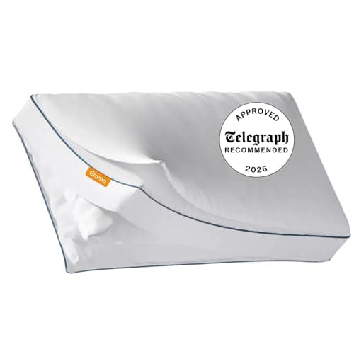 Image of Emma Comfort Cooling Pillow, Adjustable Height with Removable Layers, Soft Microfibre Comfort & Outlast Temperature Regulation, Breathable & Machine-Washable Cover, 50 × 70 cm