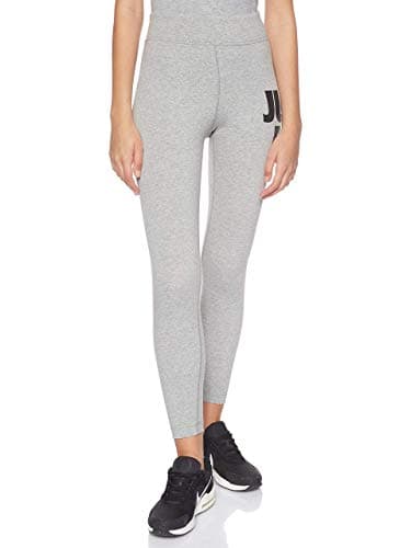 Image of Nike Leg-A-See Swoosh Compression Leggings - Dark Grey Heather/(Black), X-Large