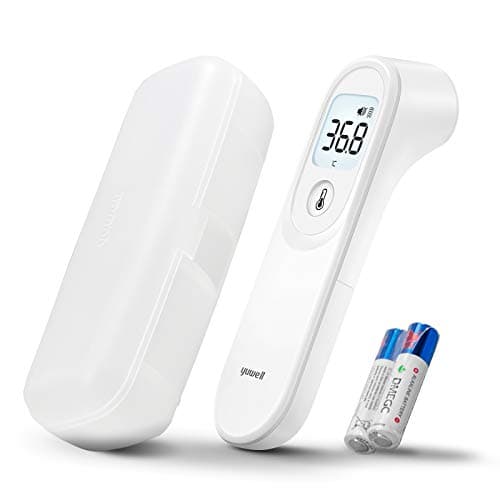 Image of yuwell Forehead Thermometer for Adults and Kids | Medical Grade, No Touch Digital Thermometer, Baby Friendly | 1s Measurement, High Temperature Alert, Large Display, Mute Mode (YT-1)