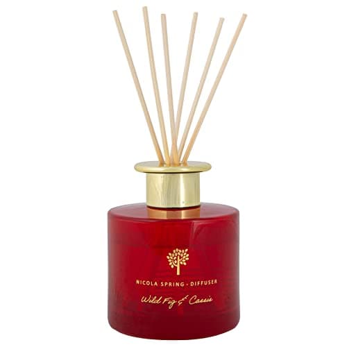 Image of Nicola Spring Wild Fig & Cassis Scented Reed Diffuser - 200ml - Aromatherapy 6 Sticks Air Freshener Home Fragrance Diffuser Fragrant Gift Set for Kitchen, Bathroom, Home