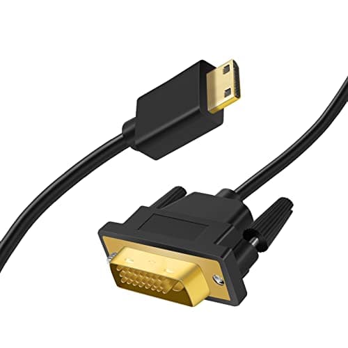 Image of Twozoh Mini HDMI to DVI Cable 1M, HDMI Mini(C) to 24+1Pin DVI Cable support 1080p 720p