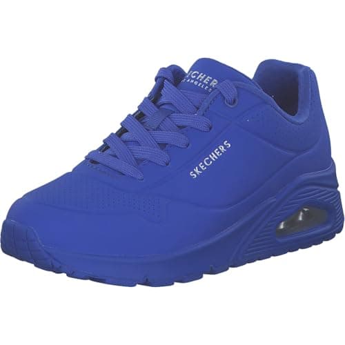 Image of Skechers Women's Uno Stand On Air Trainers, Dazzling Blue Durabuck/Mesh, 3 UK