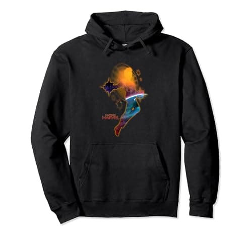 Image of Captain Marvel Nebula Flight Pullover Hoodie