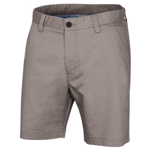 Image of Calvin Klein Mens Campus Chino Lightweight Shorts - Soft Grey - 32" Waist
