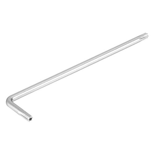 Image of Sourcingmap Long Tamper Proof Torx Star Key Bit Wrench, L-Shape Nickel Plated T25