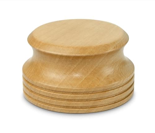 Image of Dynavox Record Player Stabiliser PST-300W, Record Load Weight with Real Wood Housing, 300g, Beech Wood
