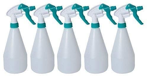 Image of 5x Complete Pack Of 750ml Green Coloured Hand Trigger Spray Bottles for Cleaning, Gardening and Feeding, Industrial & Domestic (5, Green)