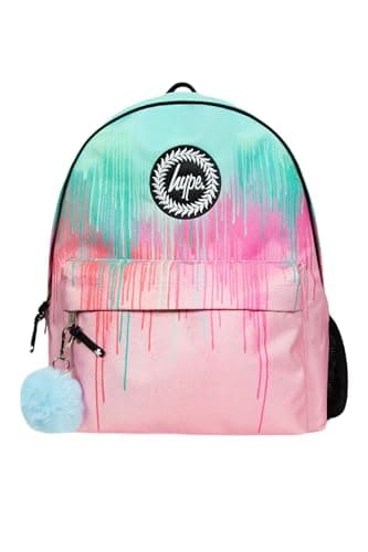 Image of hype Iconic Pastel Drips Backpack (One Size) (Pink/Teal)