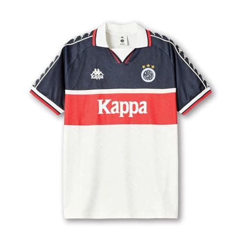 Image of Kappa Mens Banda Top A White/Blue PRT S