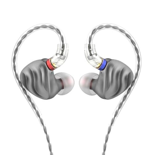Image of FiiO FH3 HiFi Earphones 3 Drivers (1 Dynamic + 2 Knowles BA), In-Ear Earphones High Resolution, Bass Sound, High Fidelity for Smartphone/PC/Tablet (TITANIUM)