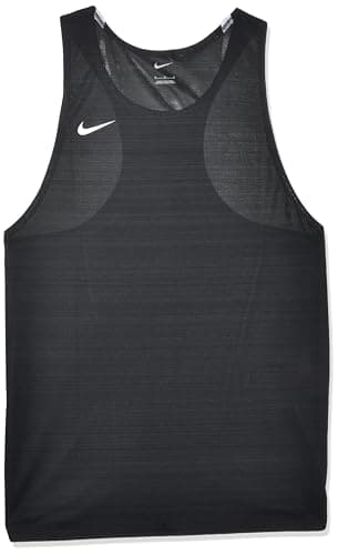 Image of NIKE Mens Track & Field Dry Miler Singlet - Black