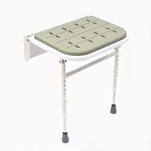 Image of NRS Healthcare Wall Mounted Folding Shower Seat M53552 - Padded with Legs