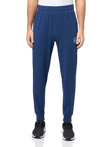 Image of Hugo Men's Logo Outline Sweatpants, Blue Wing, Medium