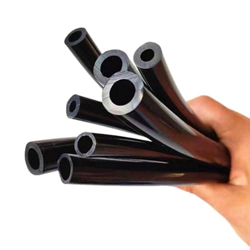 Image of 1M Black Flexible Silicone Hose Heat Resistant Soft Rubber Tube for High Pressure Fuel Tank Aquarium Air Pump(Id 9mm od 12mm)