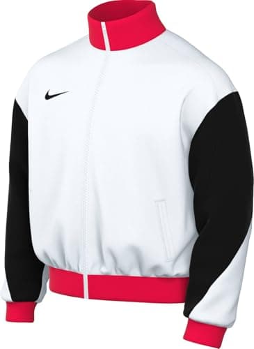 Image of NIKE FD7681-100 Dri-FIT Academy Pro 24 Track Jacket K Jacket Men's WHITE/BLACK/BRIGHT CRIMSON/BLACK Size M