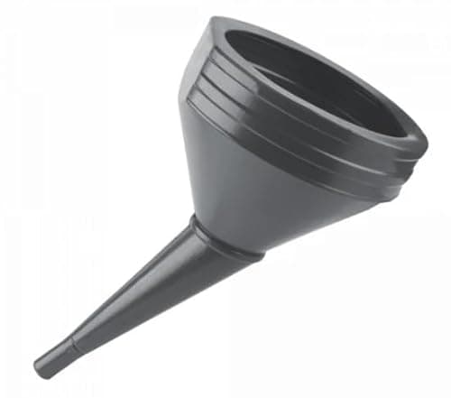 Image of 21cm Large Angled Funnel - Fuel Funnel with Fine Mesh Filter for Easy Refilling - Thick Plastic Fuel Funnel for Petrol, Diesel, Oil, Ad-blue, Water, Screen Wash