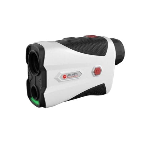 Image of Pure2Improve PM-3 Pro Golf Laser Rangefinder – OLED Red Display System, Distance up to 1100 Metres, Slope Compensation Feature, 6x Magnification with Carry Case, Wrist Strap and Cleaning Cloth