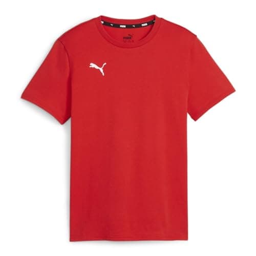 Image of PUMA Unisex Teamgoal Casuals Jr Tee, Puma Red-puma White, 140 EU